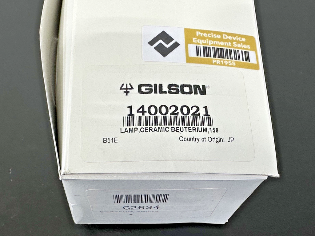 Gilson 14002021 Ceramic Deuterium Lamp for 159 UV/VIS Detector Open Box1