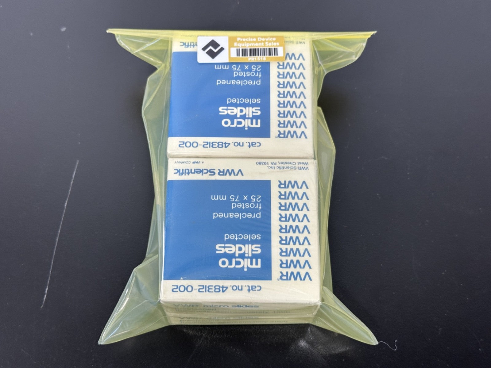 Lot of 4 VWR 48312 002 Frosted Microscope Slides 25x75mm Precleaned2