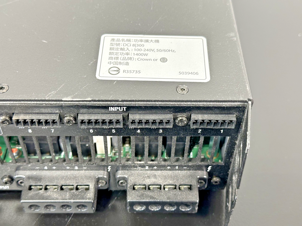 Crown DCi 8|300 DriveCore Install 8 Channel Rack Mount Power Amplifier7