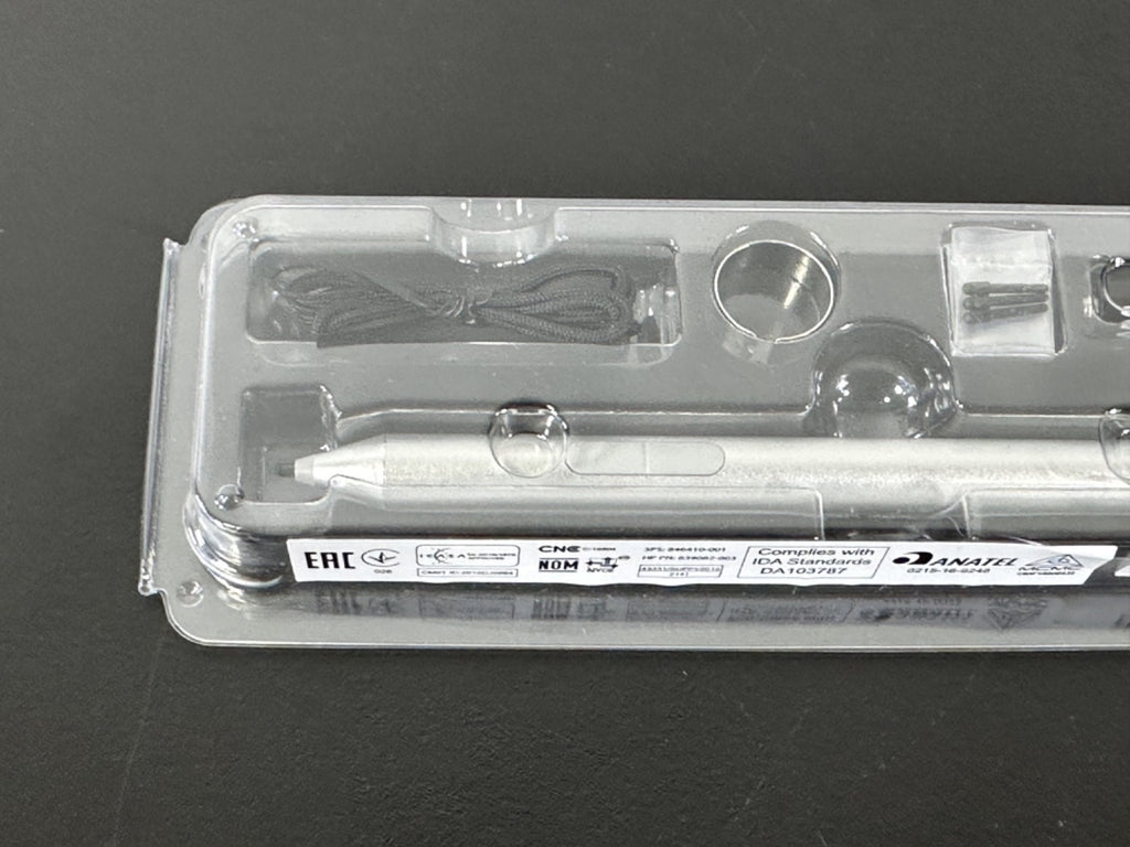 HP 839082 003 846410 001 Active Stylus Pen Silver w/ Accessories New Sealed3