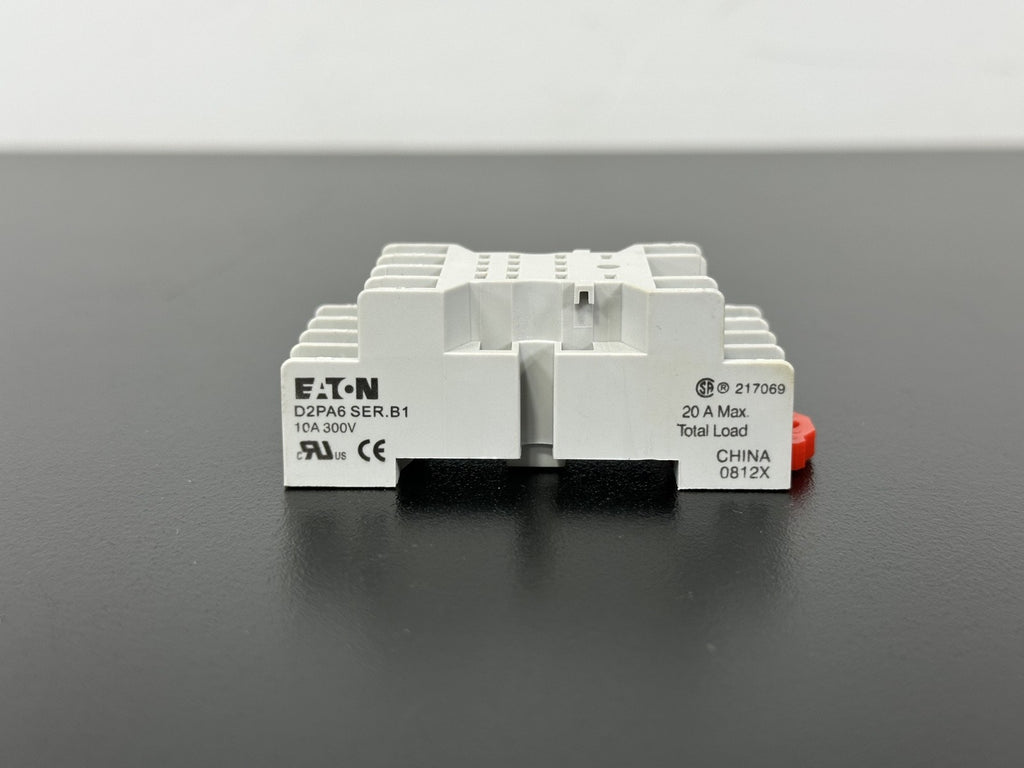 Eaton D2PA6 SER.B1 6 Pole Relay Socket Base 10A 300V DIN Rail Mount0