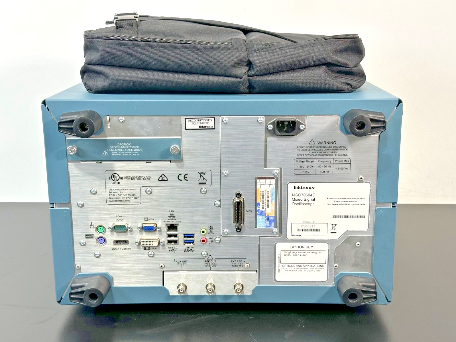 Tektronix MSO70604C 6GHz 25GS/s Mixed Signal Oscilloscope w/ Accessories Working3