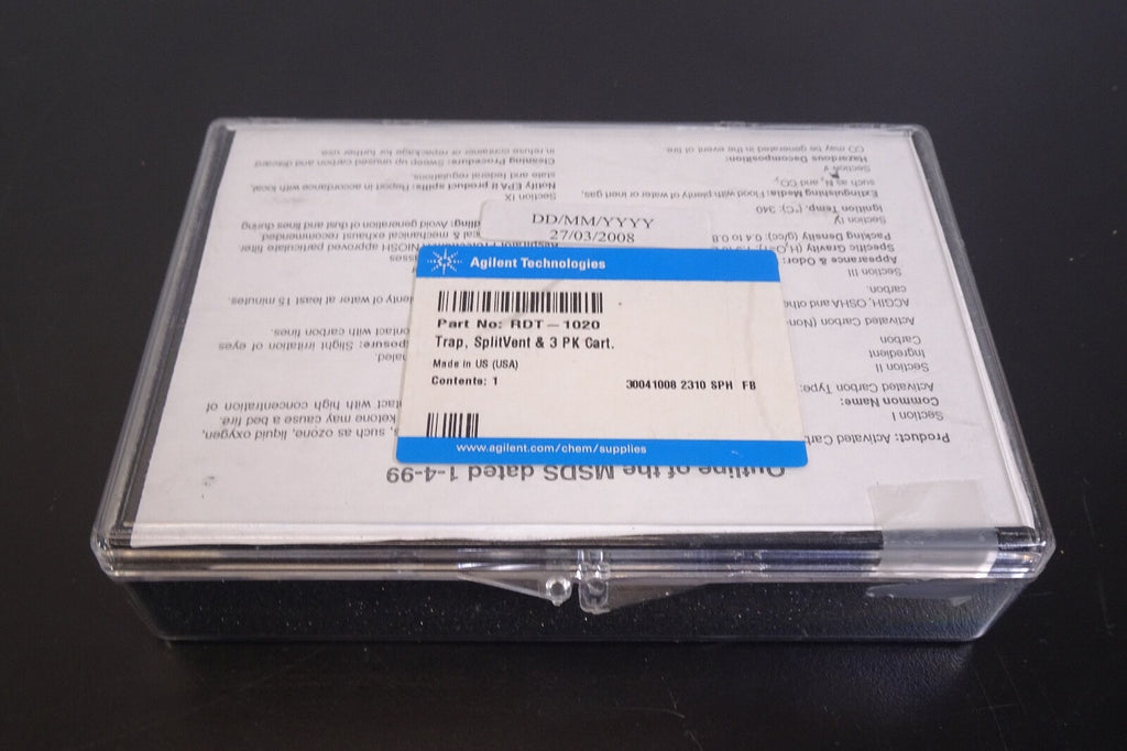 Agilent RDT 1020 Trap Splitvent & 3 PK Cart0