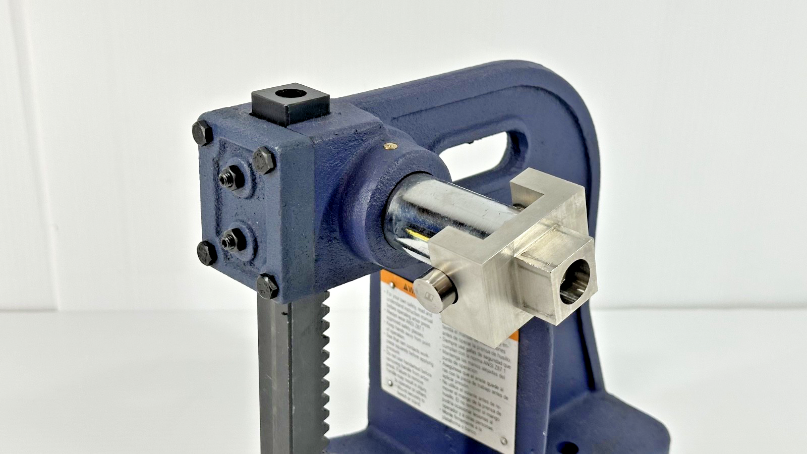 Palmgren 9661101 1 Ton Arbor Press with Anvil and Custom Ram Fixture3
