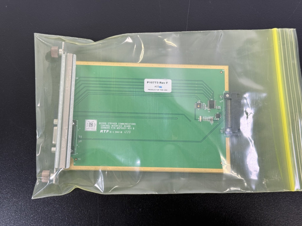 Stryker Communications Control Interface Board MSP10021 Rev B PR10773 – Medical4