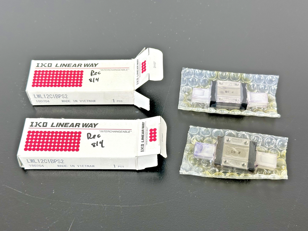 Lot of 2 IKO LWL12C1BPS2 Linear Way Guide Blocks Rail Bearings New Open Box0