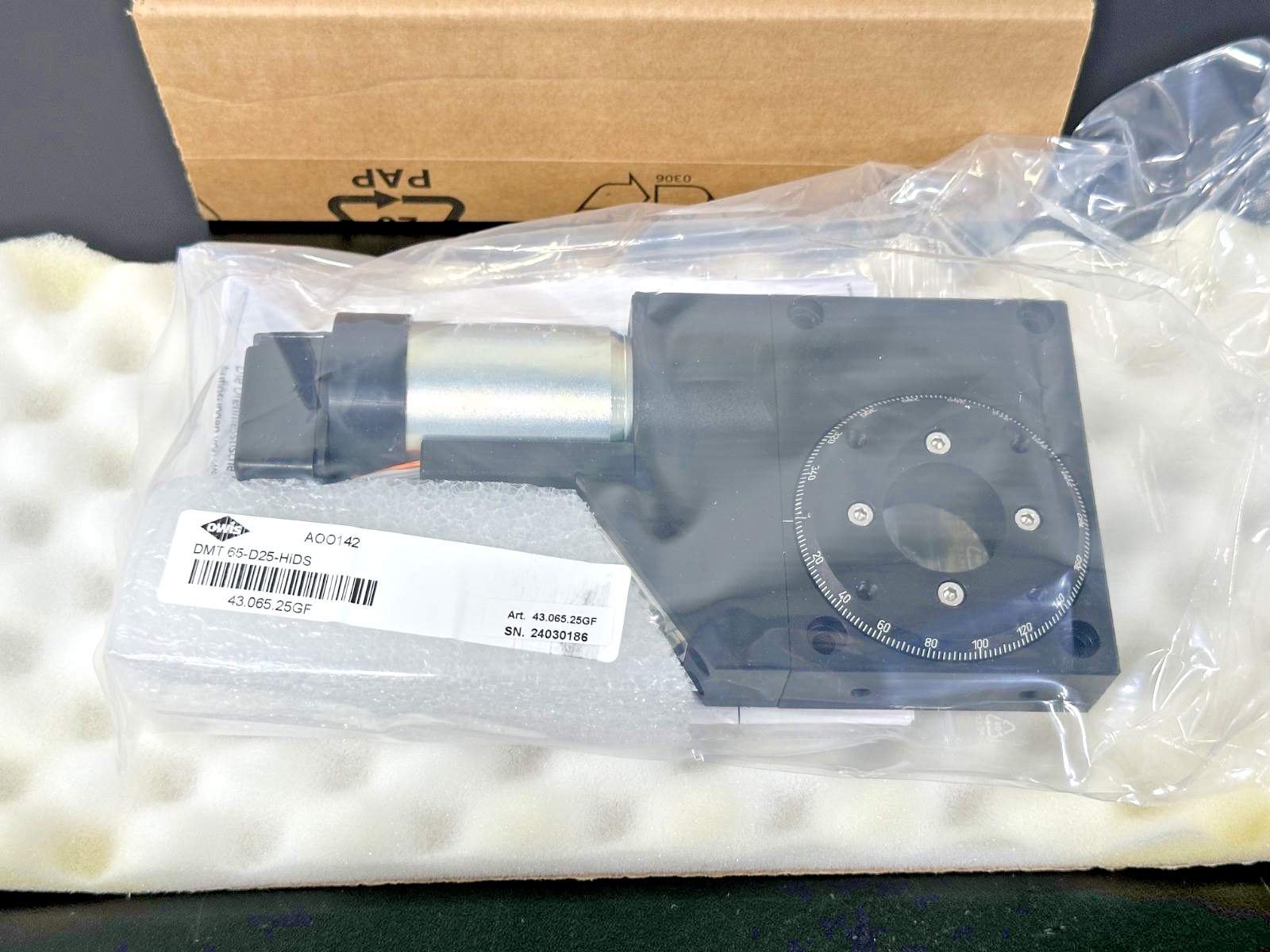OWIS DMT 65-D25-HiDS Motorized Rotary Measuring Stage 43.065.25GF New Open Box1