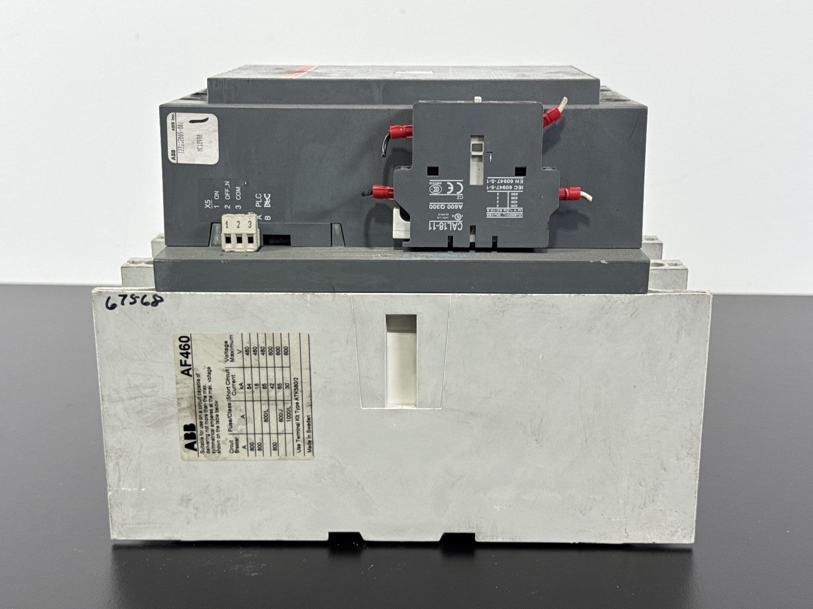 ABB 3 Pole Contactor AF460 30 1000V 650A 500HP, 100 250 Volt AC/DC Coil6