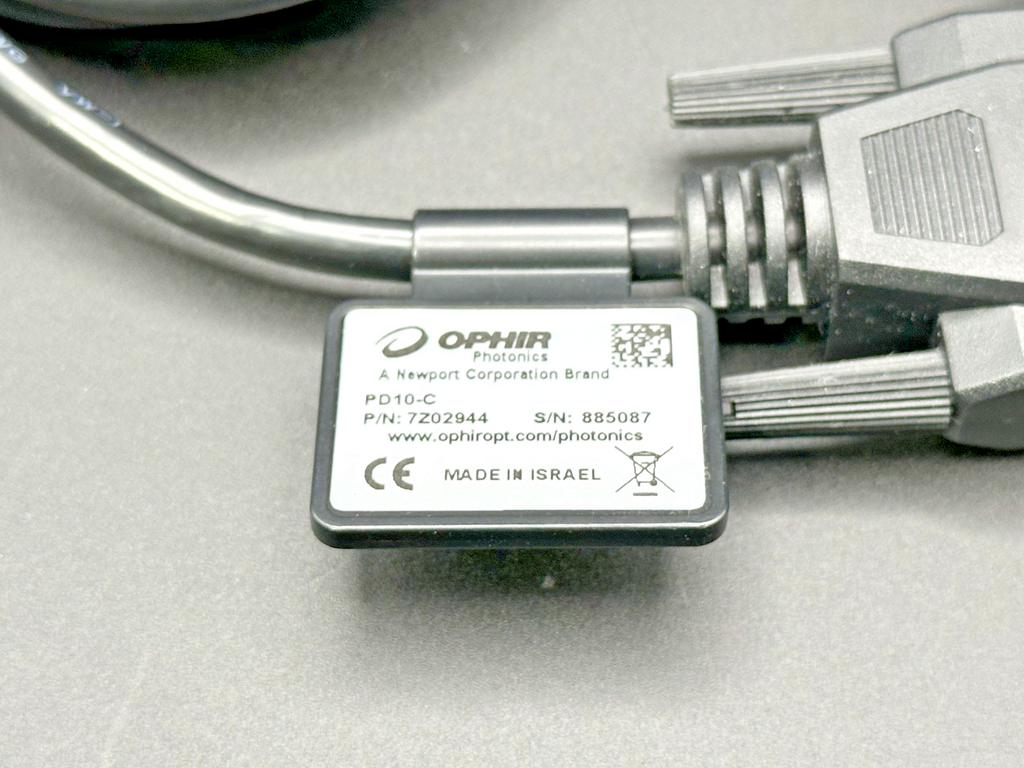 Ophir PD10-C Energy Sensor 7Z02944 w/ Juno USB Interface 7Z012504