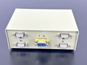 TECLine 4 Port RS232 Data Transfer Switch w/ 2 Serial DB9 Cables1