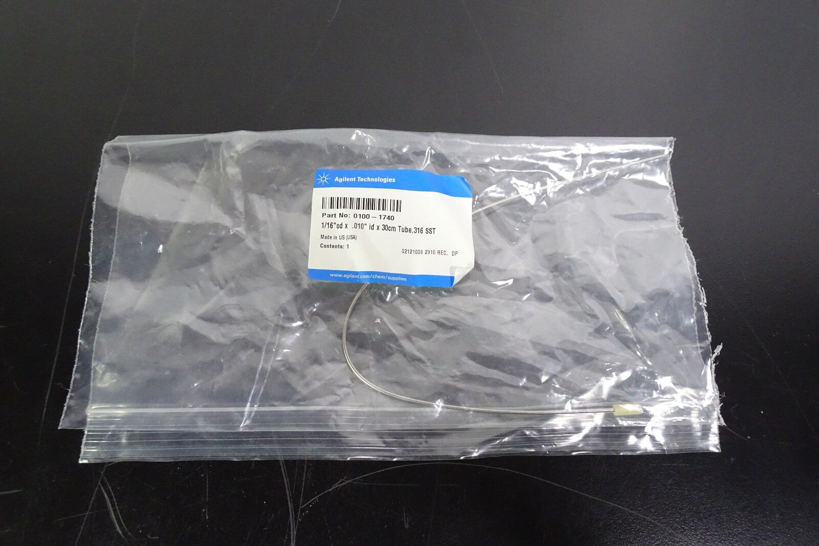 Agilent 0100 1740 1/16 0d x .010 id x 30cm Tube 316 SST0