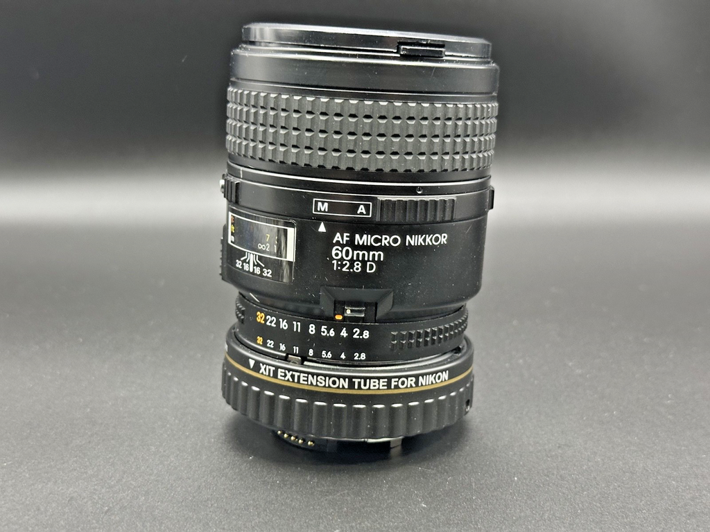 Nikon AF Micro Nikkor 60mm f/2.8D Lens w/ Xit 20mm Extension Tube1