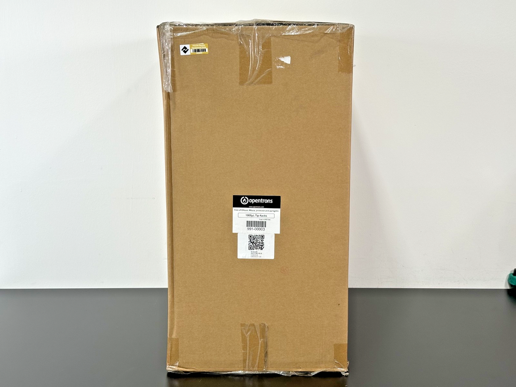 Opentrons 991 00003 1000uL Pipette Tip Racks 4,800 Tips Case New Unused0