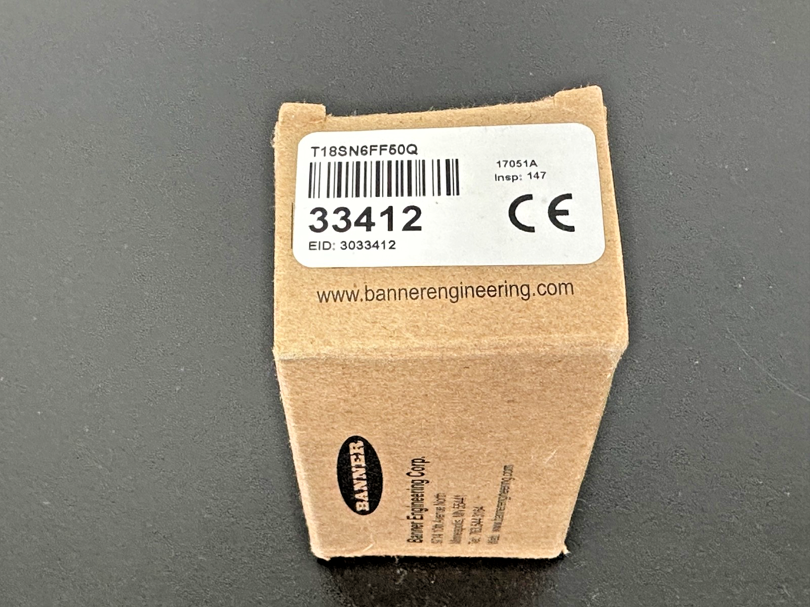 Banner T18SN6FF50Q Photoelectric Sensor 10 30VDC w/ Box & Manual5