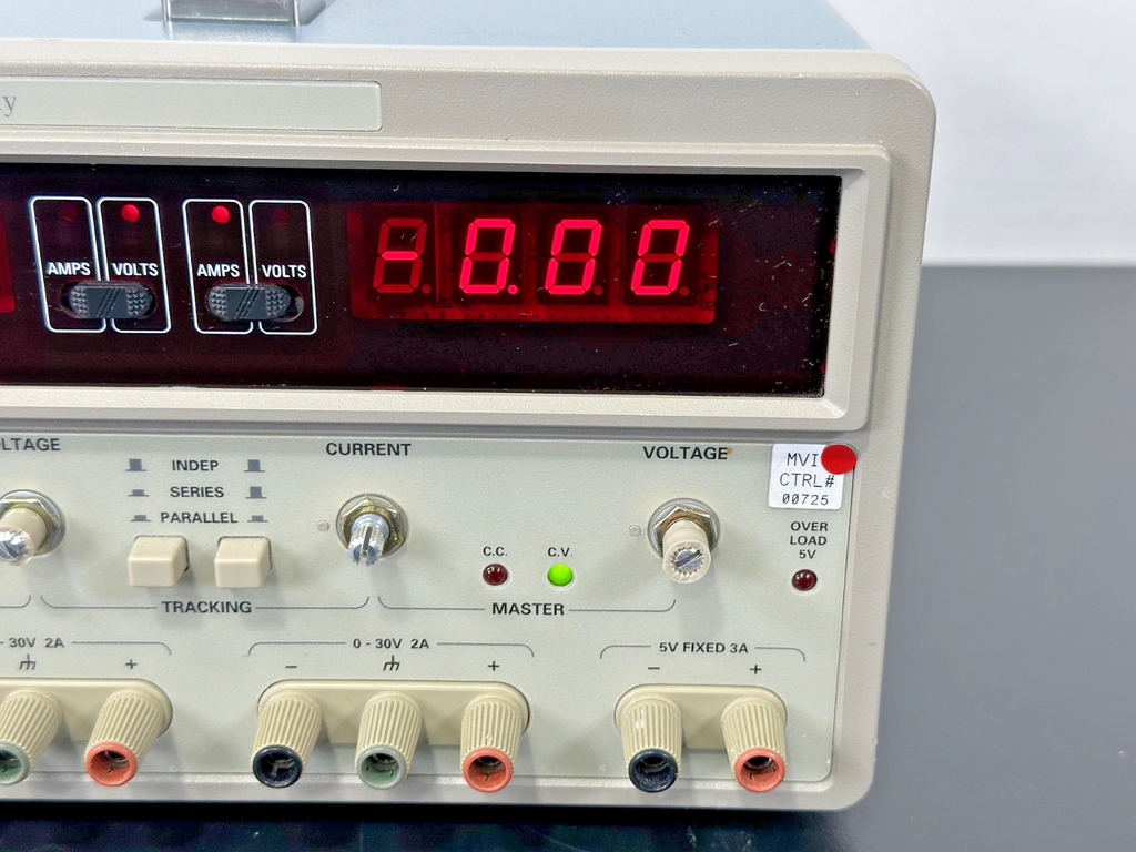 Tektronix PS280 Triple Output DC Power Supply 0 30V 2A 5V 3A Powers On Working2