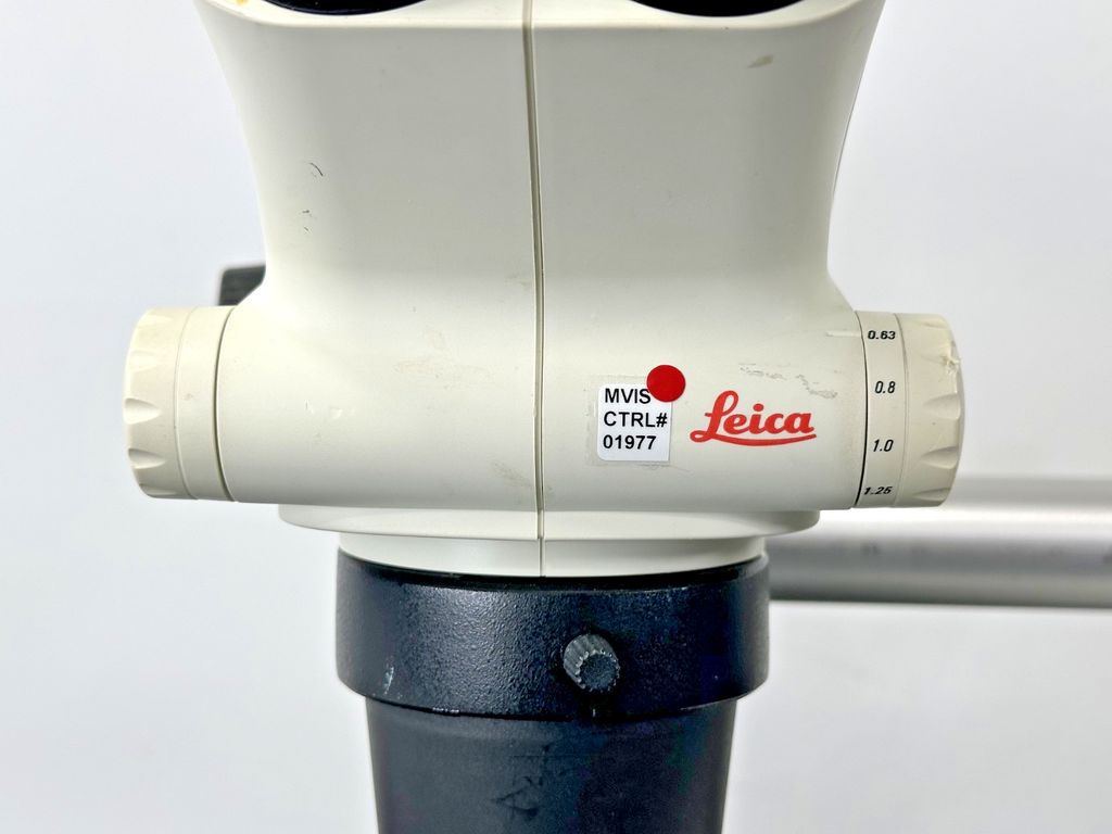 Leica S4E Stereo Zoom Microscope 0.63X Lens 10X Eyepieces Boom Stand Untested6