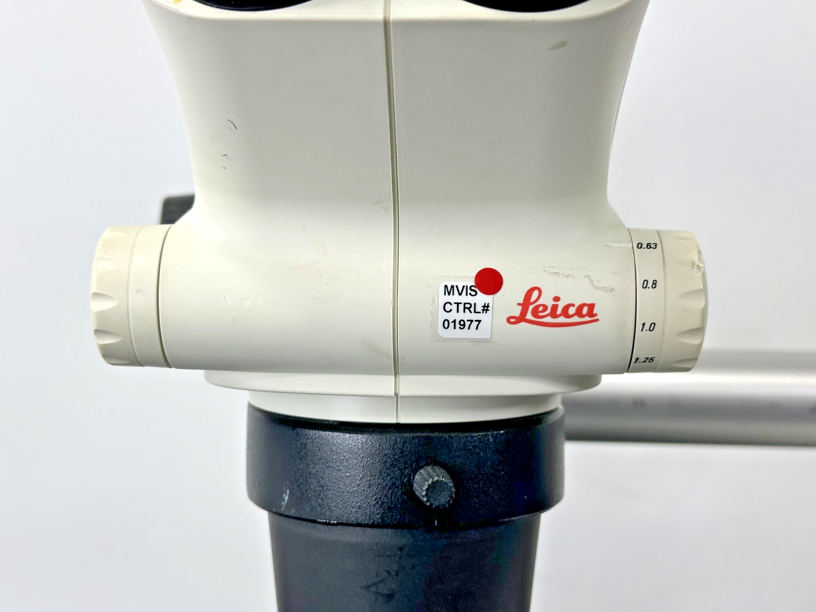 Leica S4E Stereo Zoom Microscope 0.63X Lens 10X Eyepieces Boom Stand Untested6