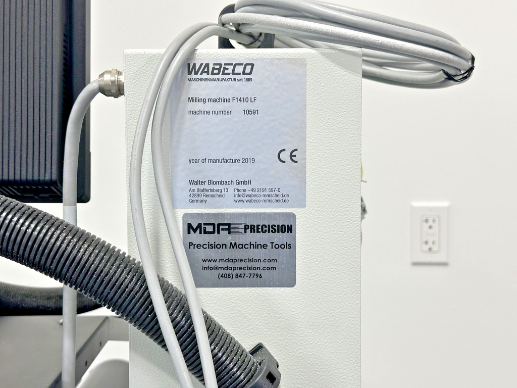 MDA Precision Wabeco F1410 LF CNC Milling Machine MotusCNC System 201919
