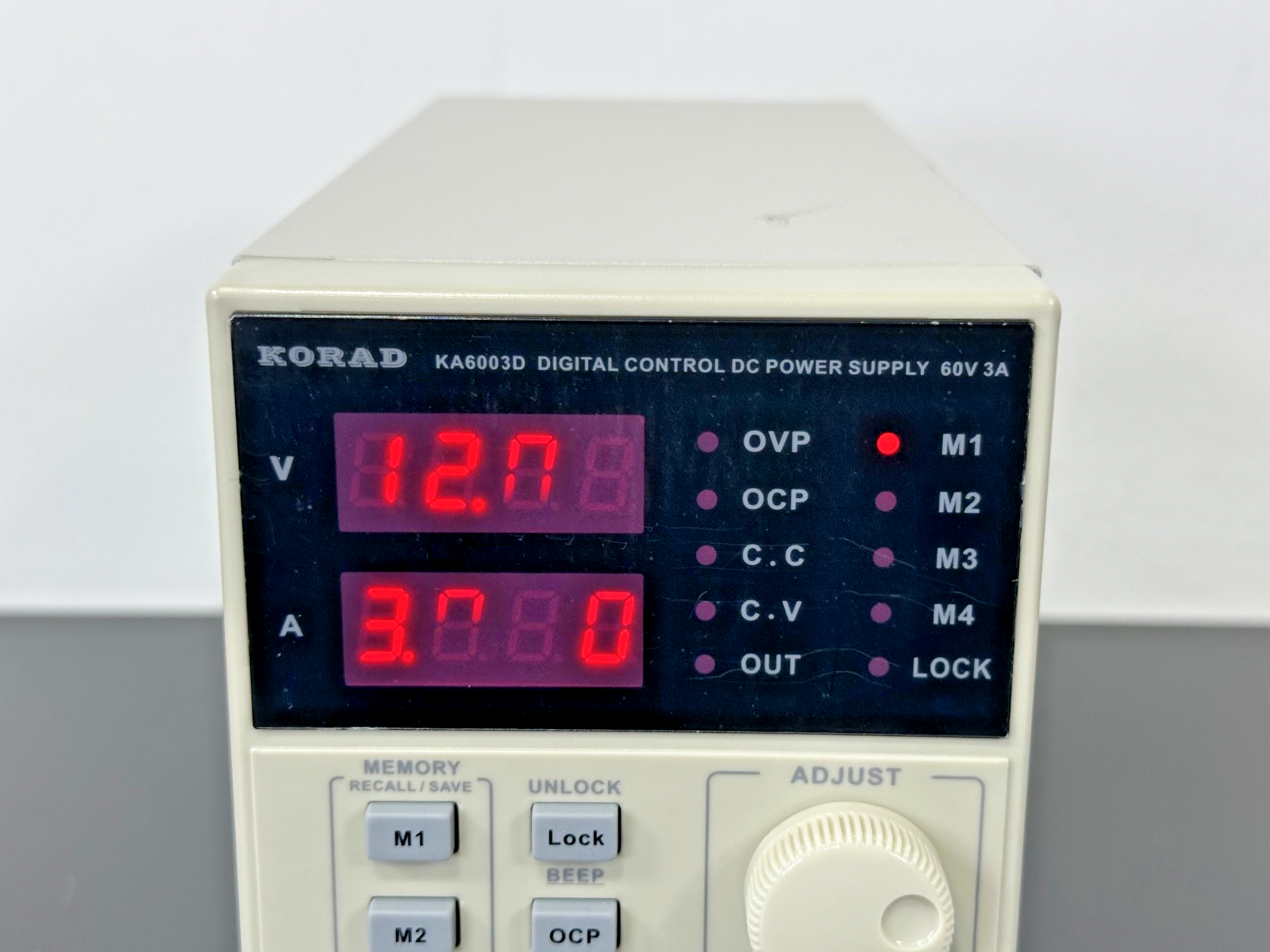Korad KA6003D Digital DC Bench Power Supply 60V 3A Adjustable Powers On Working1