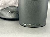 Canon ET-73 Genuine Lens Hood w/ Canon Drawstring Pouch Made in Japan3