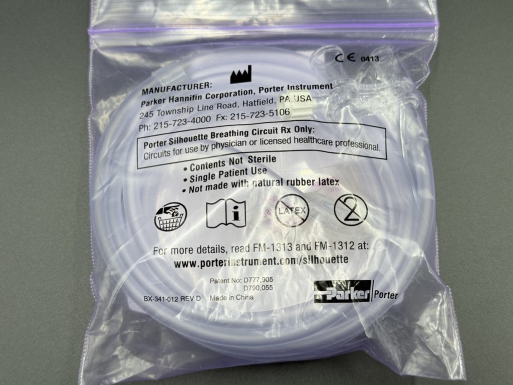 Parker Porter Silhouette Breathing Circuit Tubing Set C 1734 PD New1