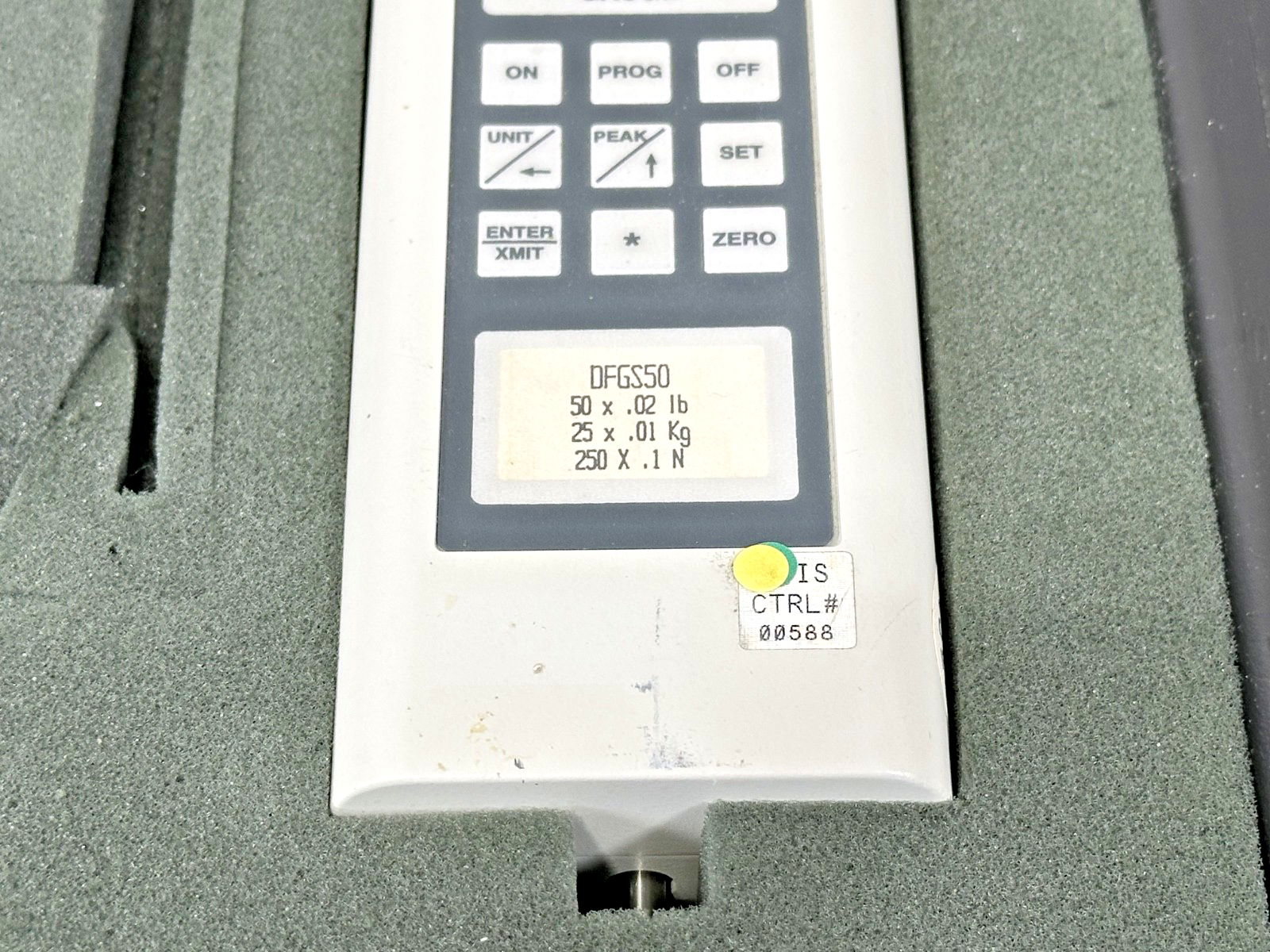Chatillon DFGS50 50 lb Digital Force Gauge Incomplete Set w/ Case1