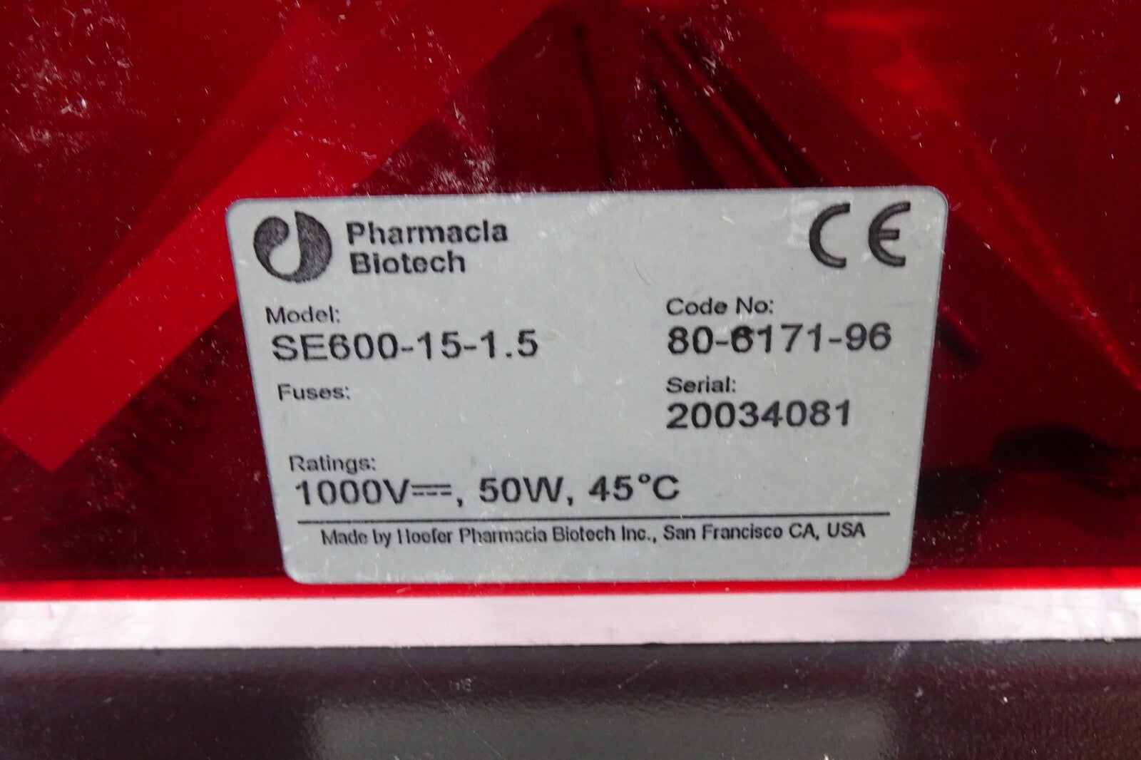 Phamracia Biotech SE600 15 1.55