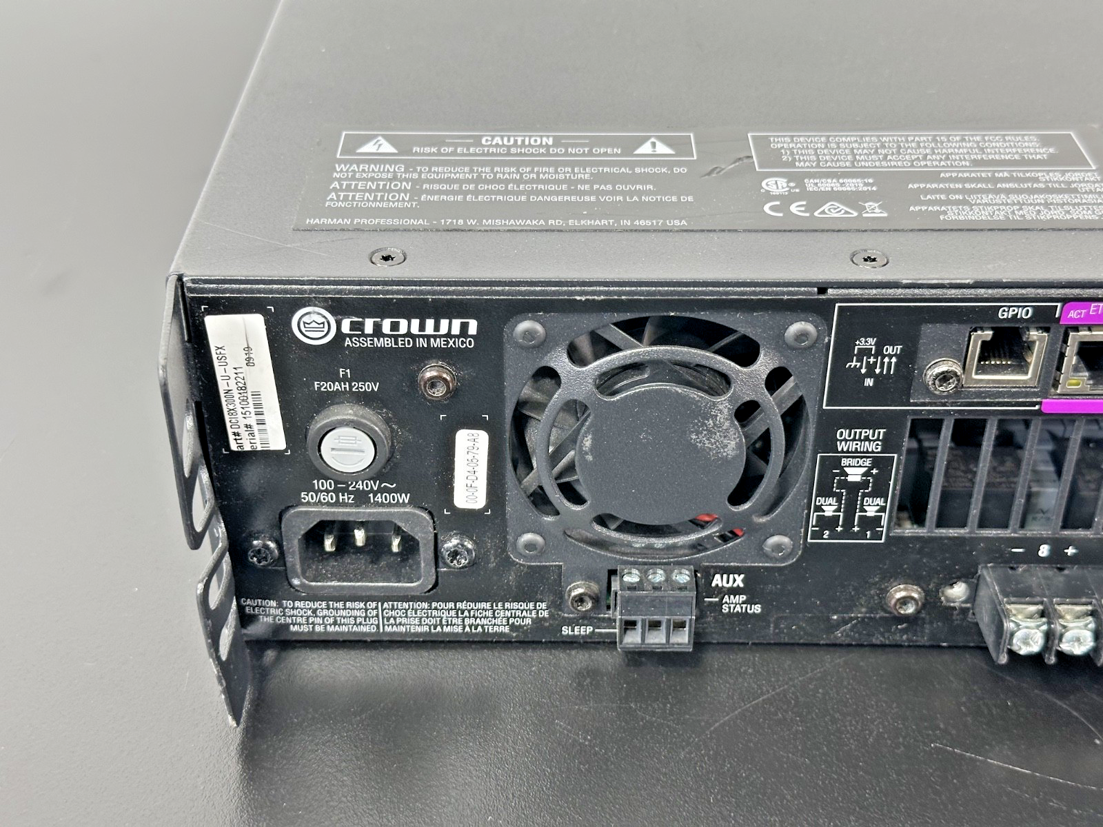 Crown DCi 8|300N DriveCore Install 8 Channel Network Power Amplifier6