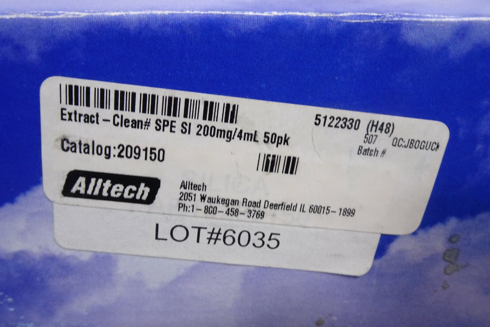 Alltech Extract Clean SPE SI 200mg/4mL 50pk (Cat.no. 209150)3