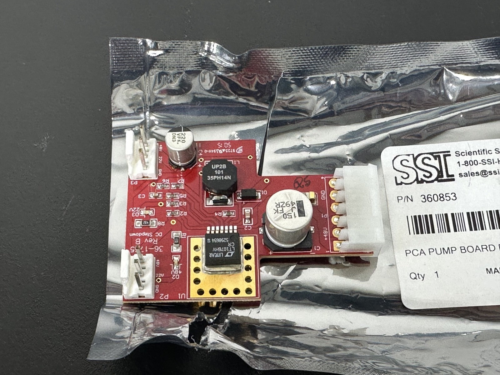 SSI Scientific Systems 360853 PCA Pump Board Python HPLC Control PCB1