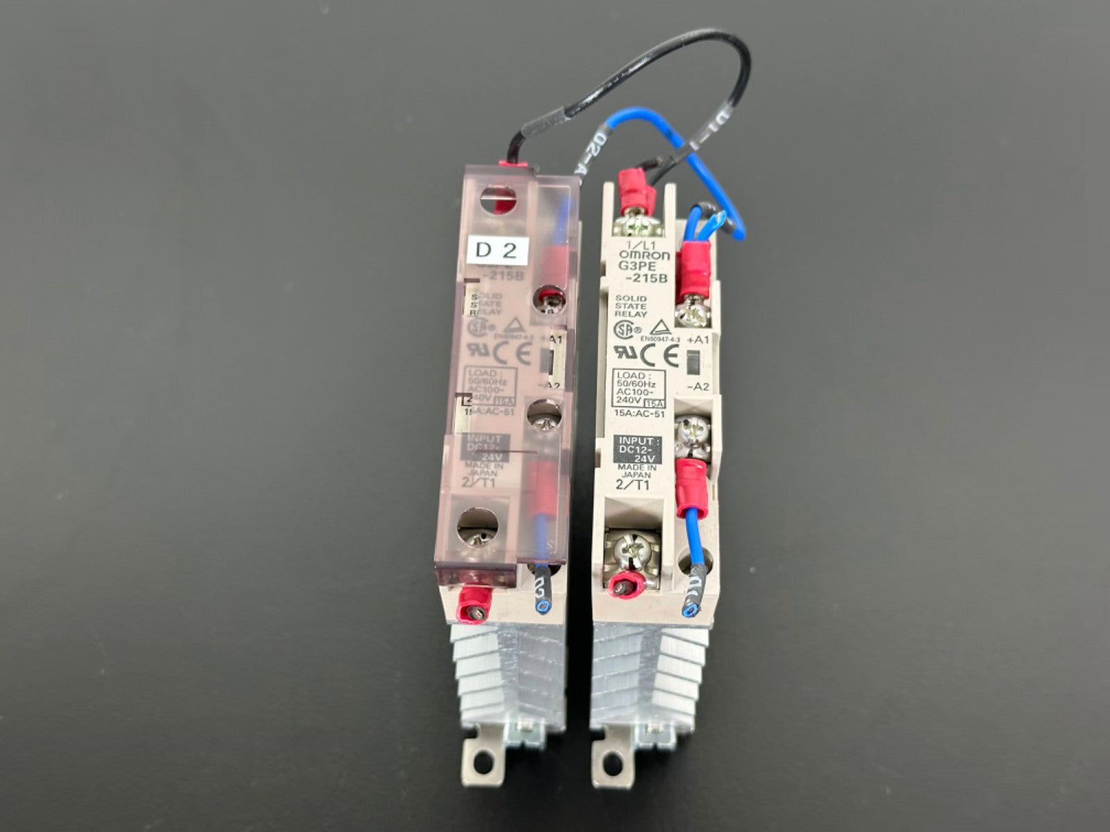 Omron G3PE 215B Solid State Relay 24VDC Input 240VAC 15A w/ Heatsink Lot of 20