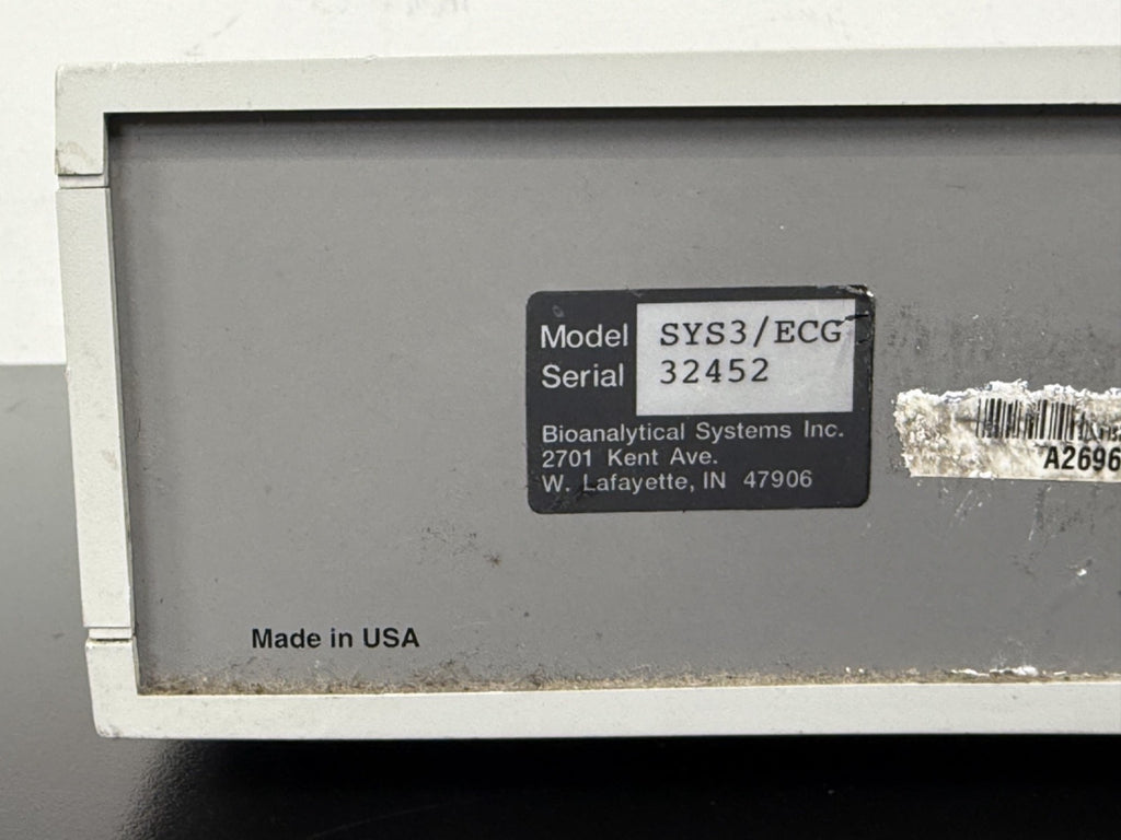Vetronics SYS3/ECG ECG Analyzer Bioanalytical Systems Inc – Tested Working4