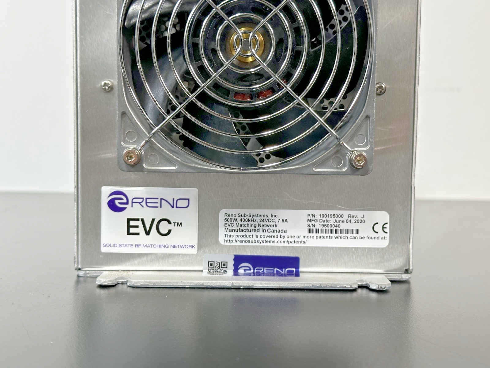 Reno EVC 100195000 Solid State RF Matching Network 500W 400kHz Rev J Used7