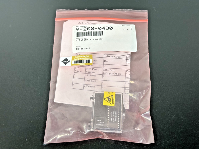 Agilent 9 200 0480 Gen IR CPU M4 Kit 1 025 0465 M4 IR V3.3
