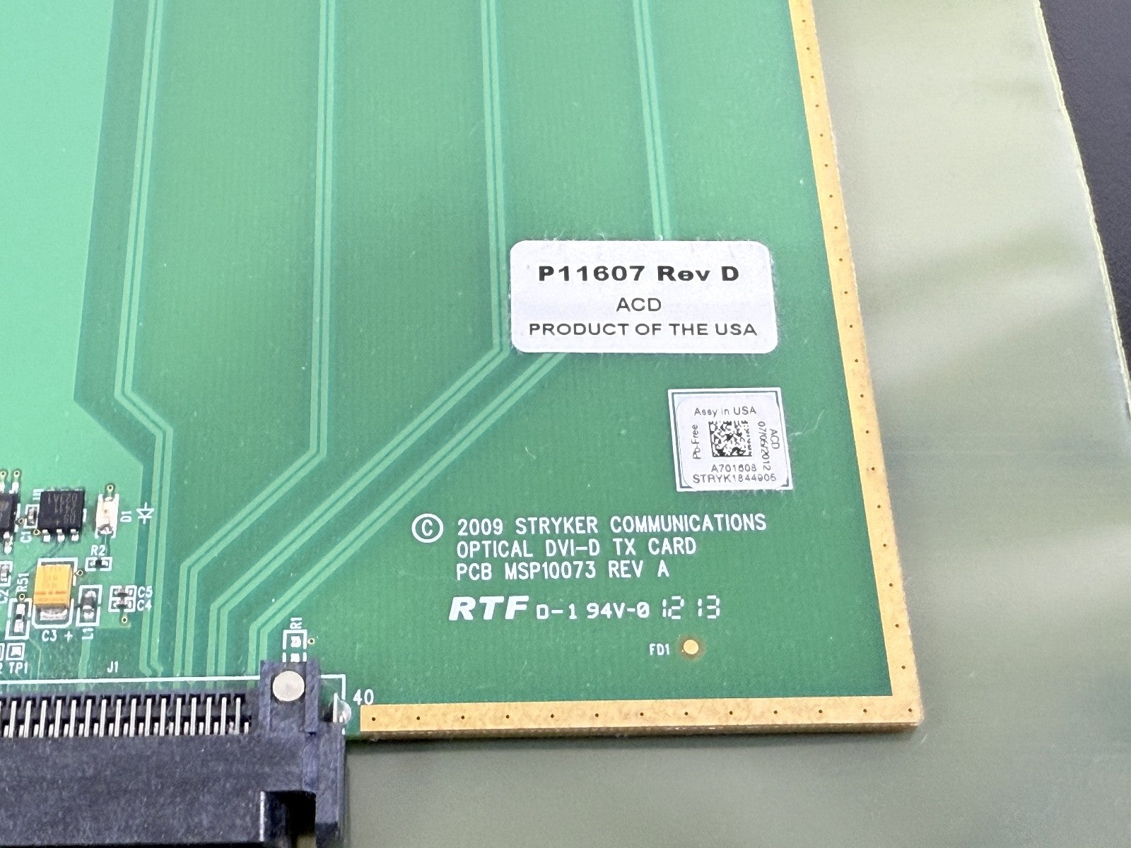 STRYKER COMMUNICATIONS DVI D TX CARD3