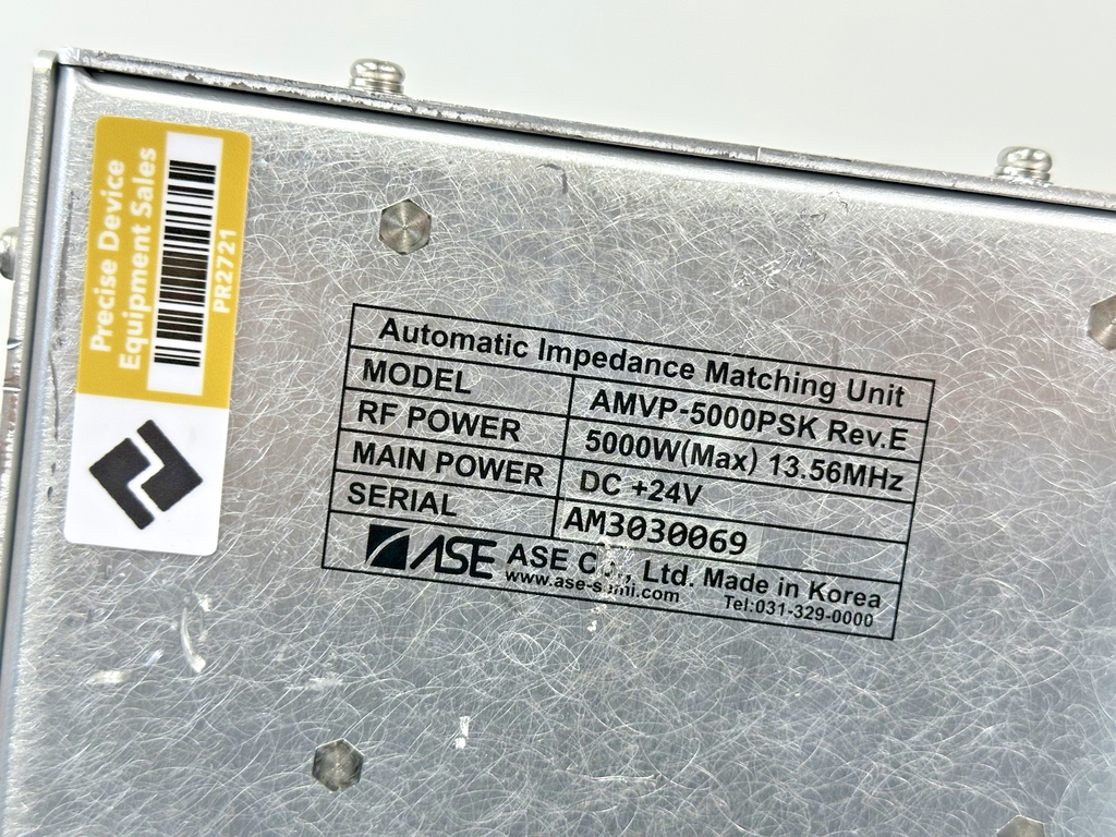 ASE AMVP 5000PSK Rev.E 5kW 13.56MHz Automatic Impedance Matching Unit4