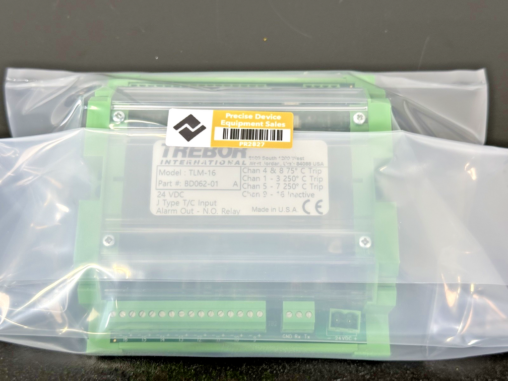 Trebor TLM 16 16 Channel J Type Temperature Monitor BD062 01 24VDC Used2