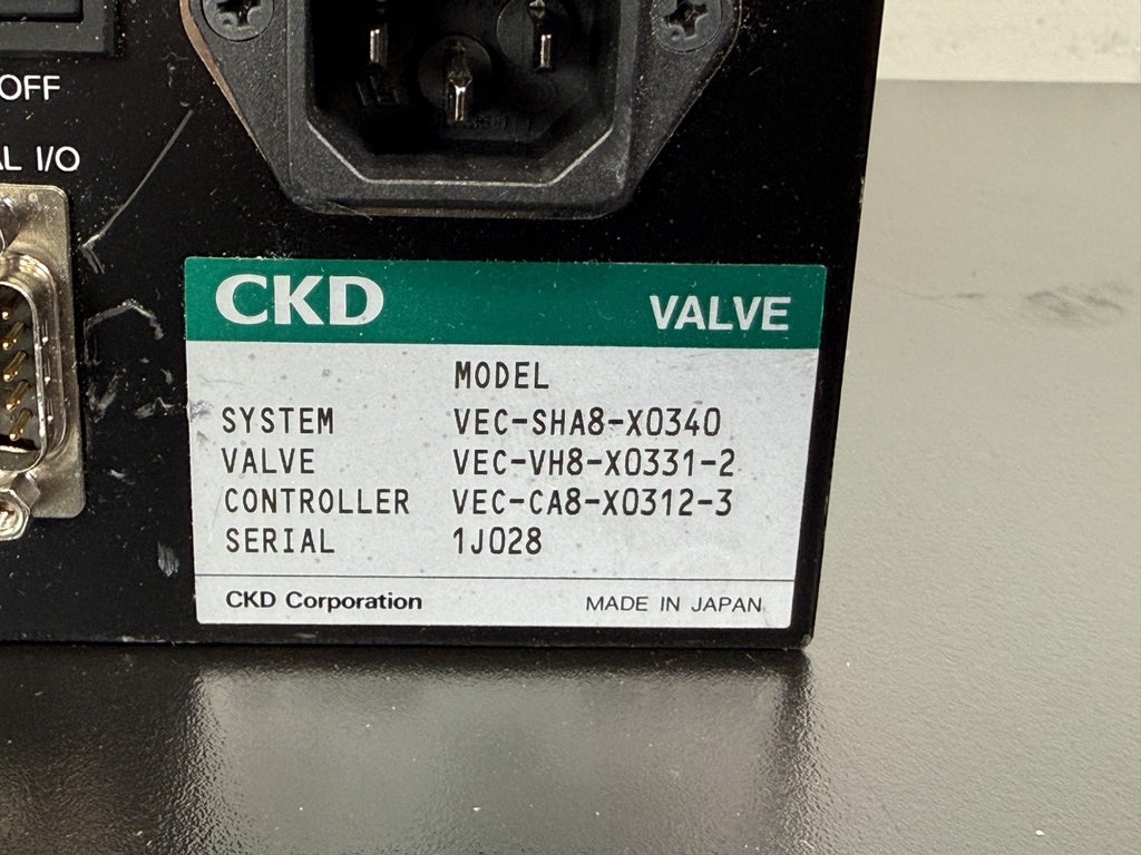 CKD VEC SHA8 X0340 Valve Controller System   VEC CA8 X0312 3 & VEC VH8 X0331 25