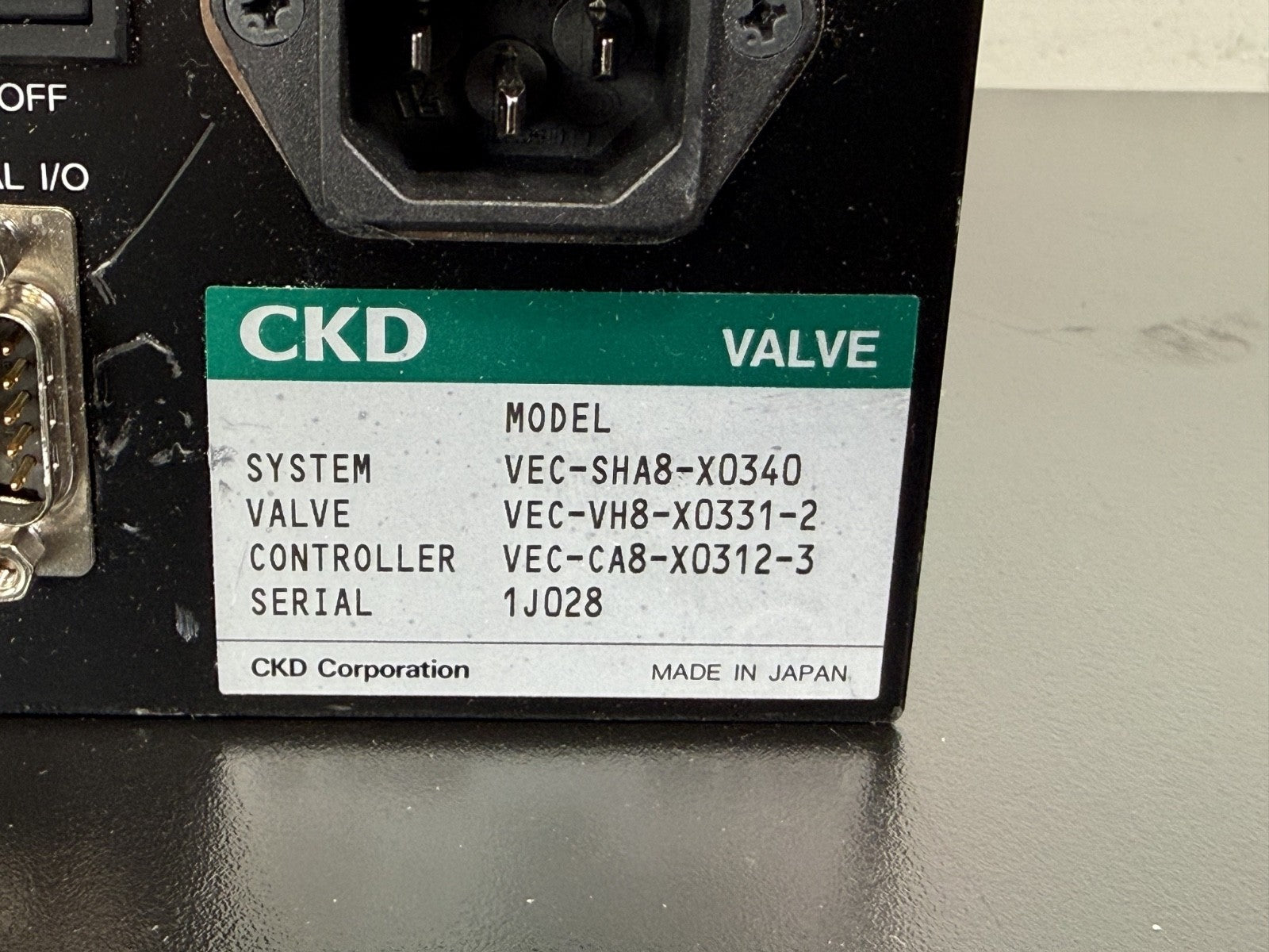 CKD VEC SHA8 X0340 Valve Controller System   VEC CA8 X0312 3 & VEC VH8 X0331 25