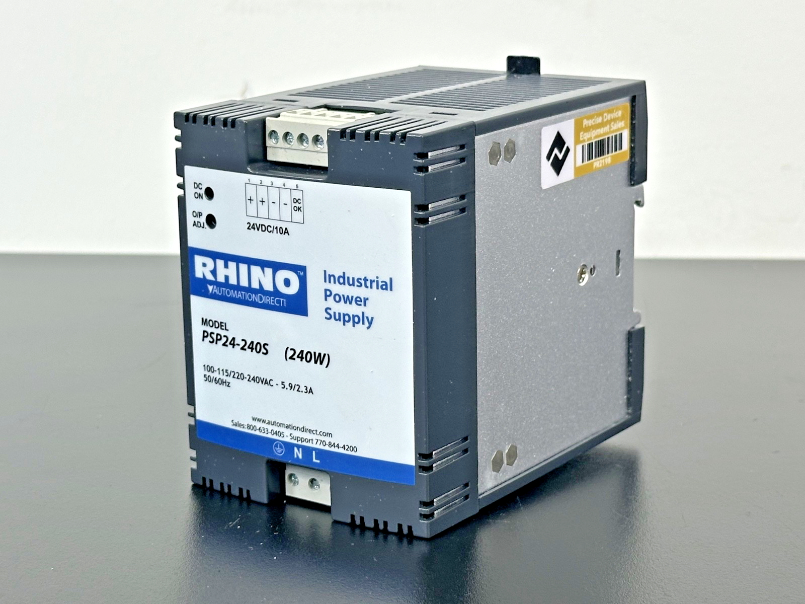 AutomationDirect RHINO PSP24 240S 24VDC 10A 240W Industrial Power Supply0