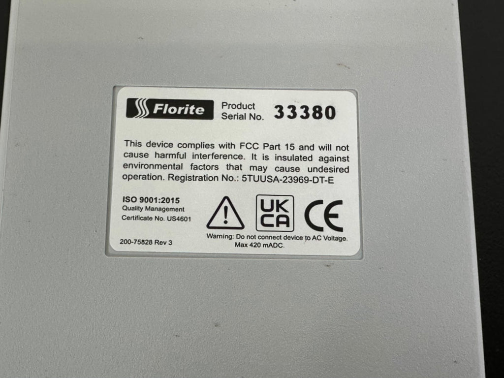 Florite Process Control Display Meter QTY RATE Panel Controller 333803