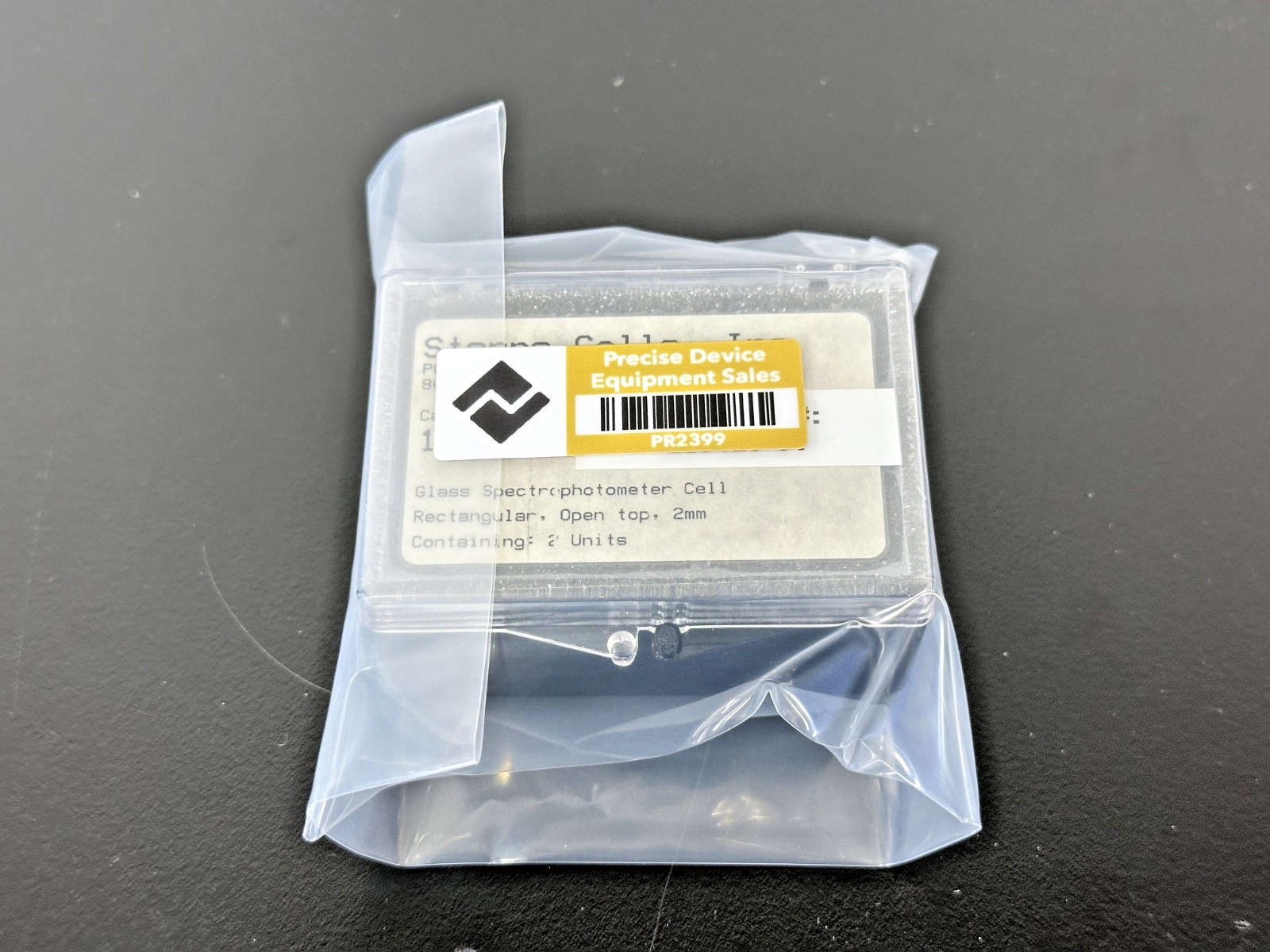 Starna Cells 1 G 2 Glass Spectrophotometer Cells 2mm Rectangular Open Top 2 Pack2