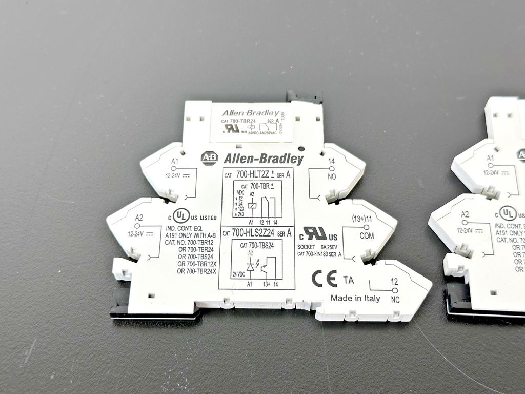 Lot of 2 Allen Bradley 700 HLT2Z7 12 24VDC Interface Relay Modules Used Untested2