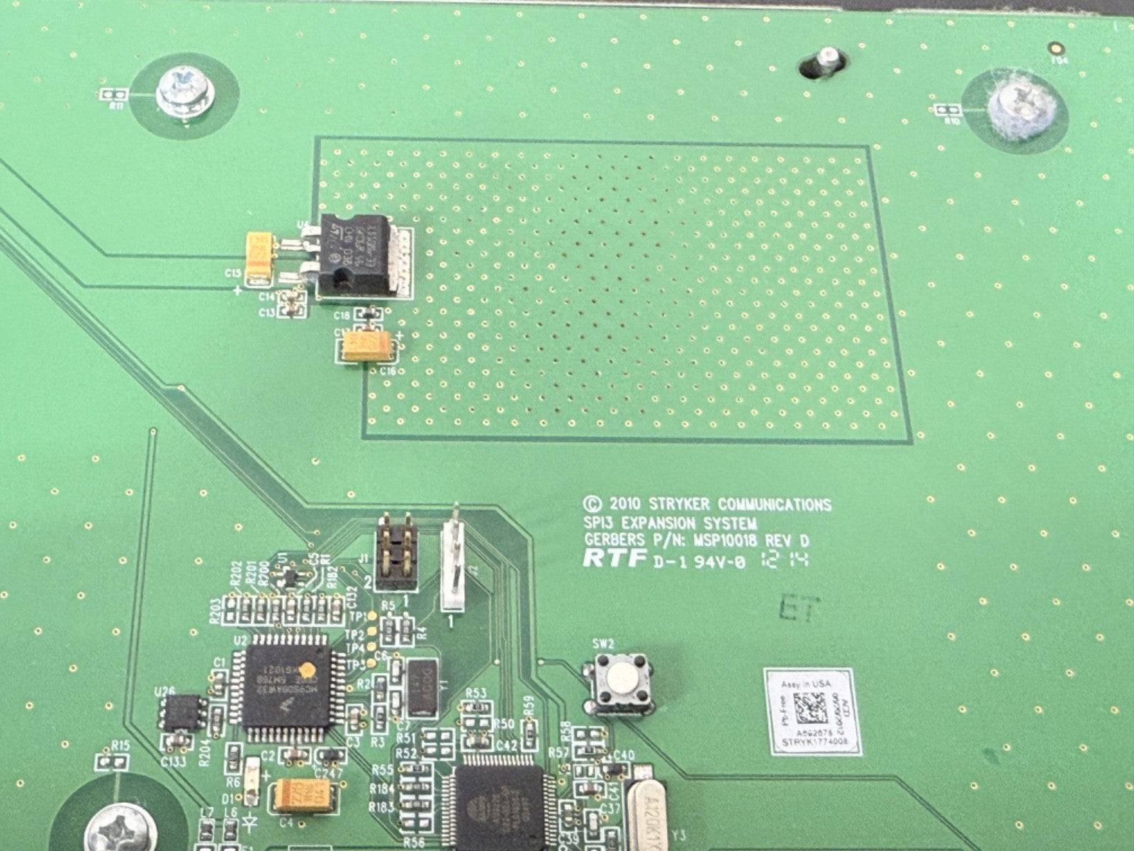 Stryker SPI3 Expansion Module MSP10018 Rev D Communication Interface Board3