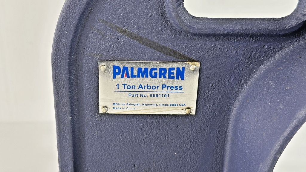 Palmgren 9661101 1 Ton Arbor Press with Anvil and Custom Ram Fixture5