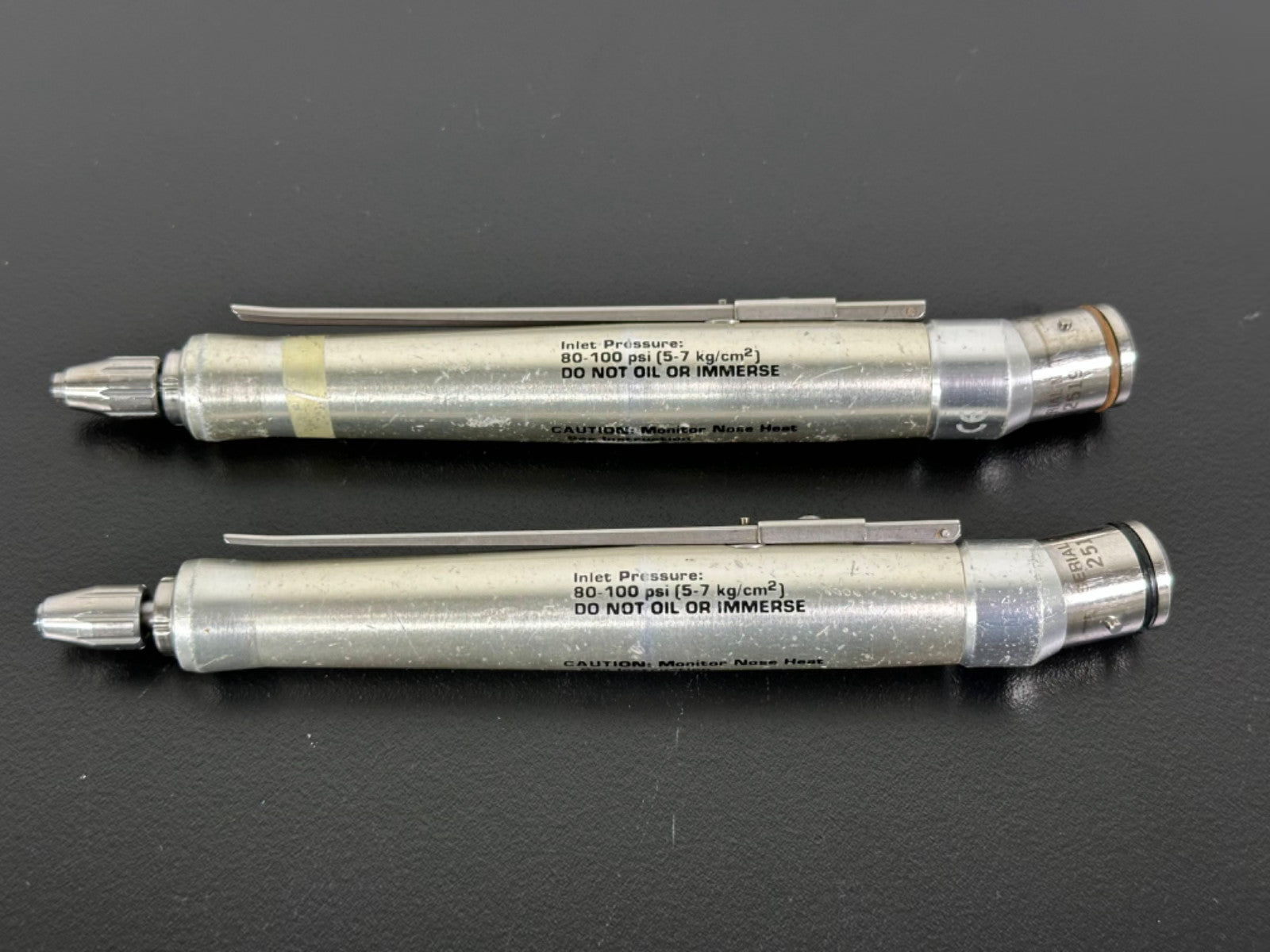 MicroAire Series 200 Pneumatic Surgical Handpiece Lot of 2 Parts Repair3