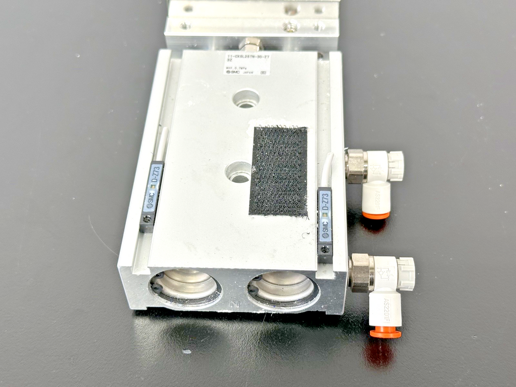SMC 11 CXSL25TN 30 Z7 Pneumatic Cylinder w/ Auto Switches Used Untested2