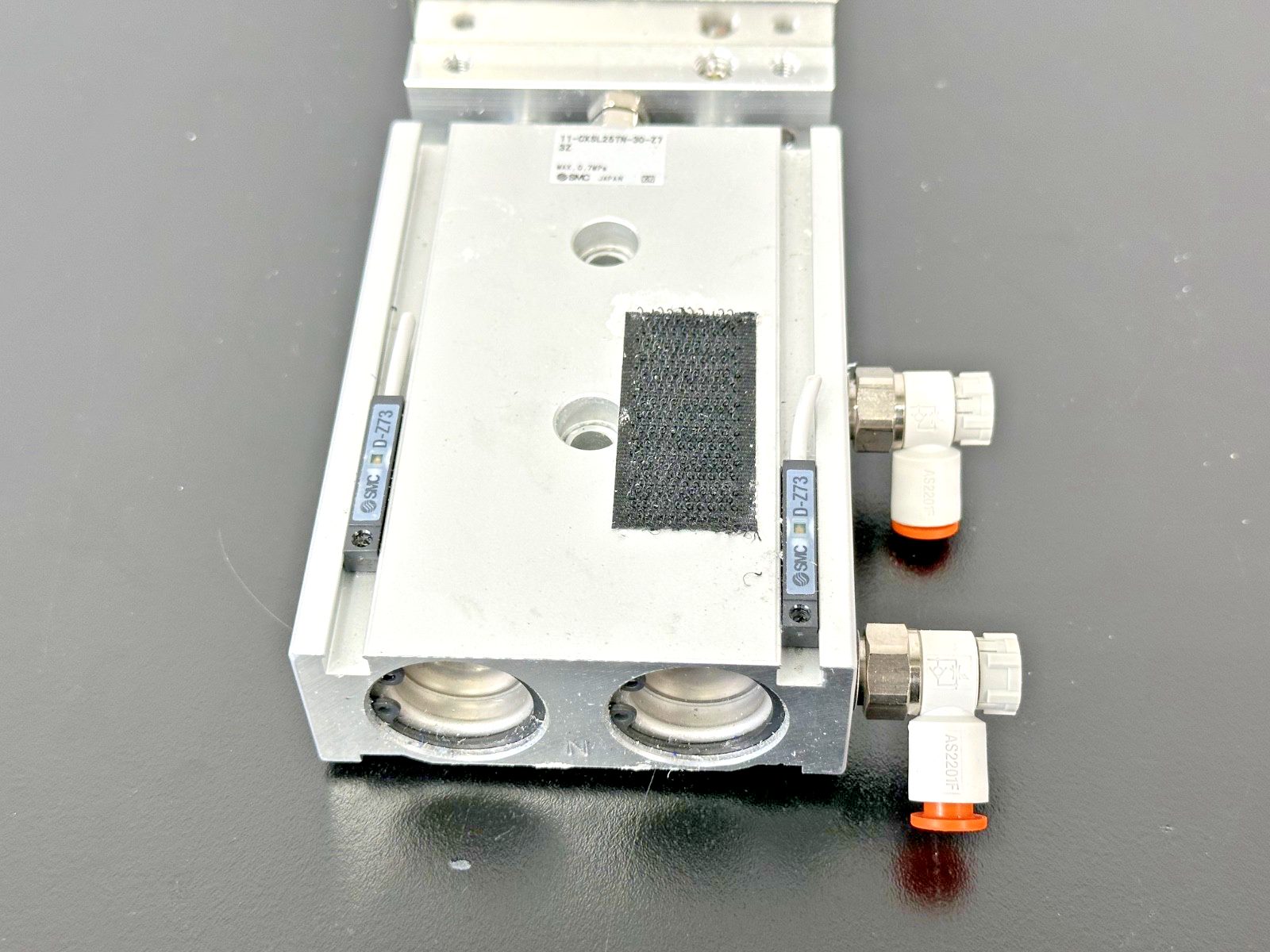 SMC 11 CXSL25TN 30 Z7 Pneumatic Cylinder w/ Auto Switches Used Untested2