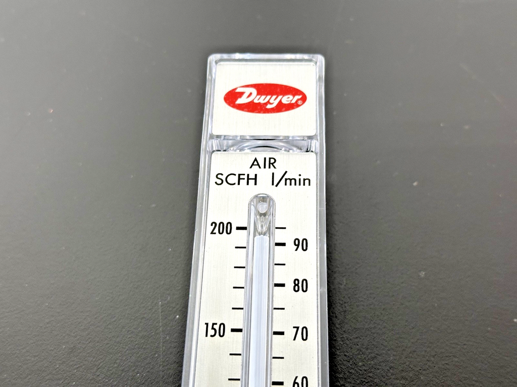 Dwyer RMB 54D SSV Air Flow Meter Rotameter 20 100 L/min 50 200 SCF Used Untested1