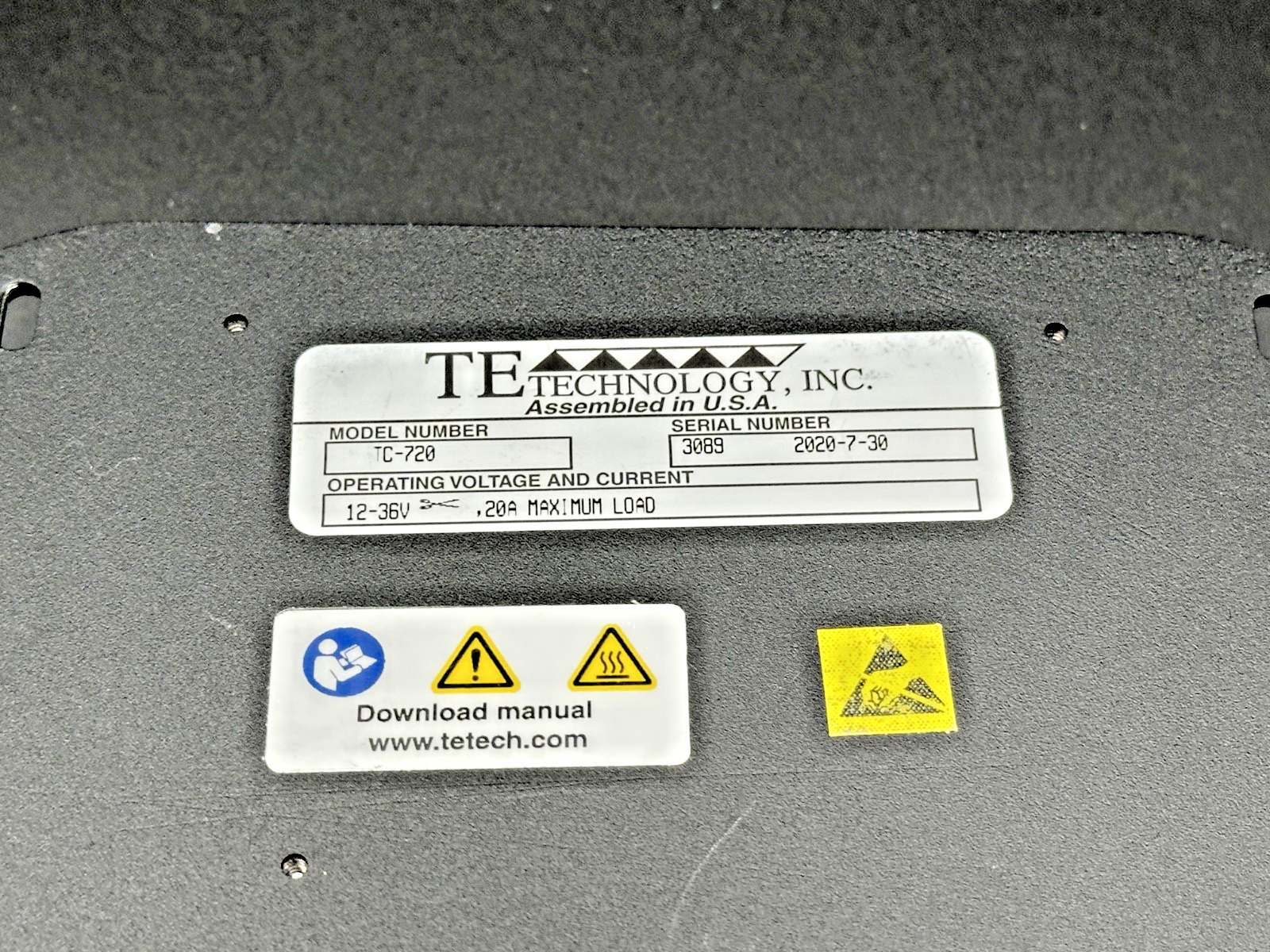 TE Technology TC-720 Thermoelectric Temperature Controller 12-36V 20A4